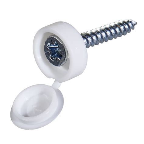 white cap screws